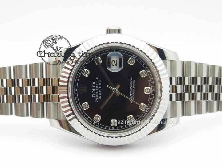 0501 DateJust II 41mm BP Maker Best Edition Black Diamonds Dial On New Version Jubilee Bracelet A Popular 3618